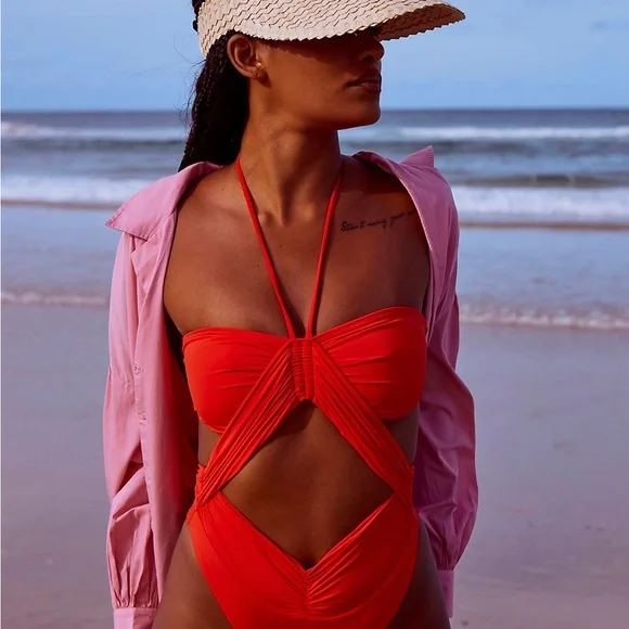 free people X beach riot phoenix one piece swimsuit - Picture 1 of 3